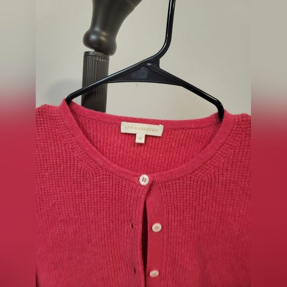 ANN MASHBURN 100% CASHMERE PINK SWEATER Xs - Picture 3 of 5